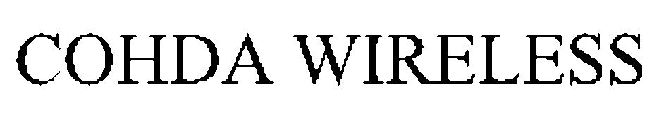 Trademark Logo COHDA WIRELESS