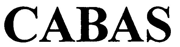 Trademark Logo CABAS