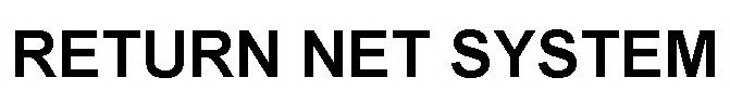 Trademark Logo RETURN NET SYSTEM