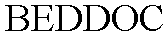 Trademark Logo BEDDOC