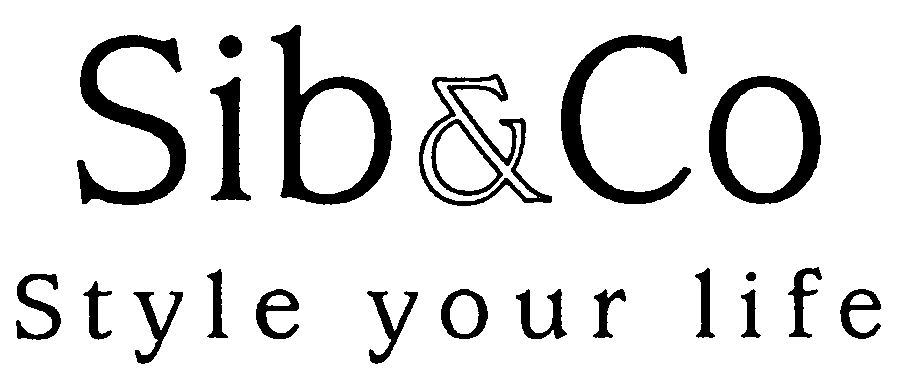 Trademark Logo SIB&CO STYLE YOUR LIFE