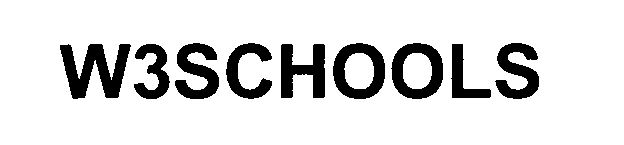 Trademark Logo W3SCHOOLS