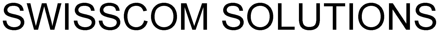 Trademark Logo SWISSCOM SOLUTIONS