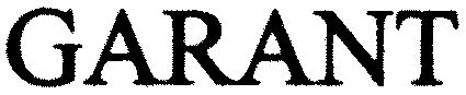 Trademark Logo GARANT