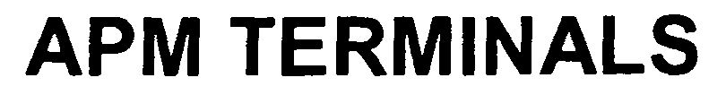 Trademark Logo APM TERMINALS