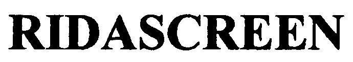 Trademark Logo RIDASCREEN