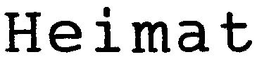 Trademark Logo HEIMAT