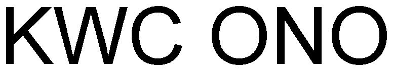 Trademark Logo KWC ONO