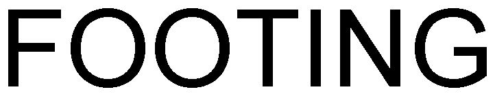 Trademark Logo FOOTING