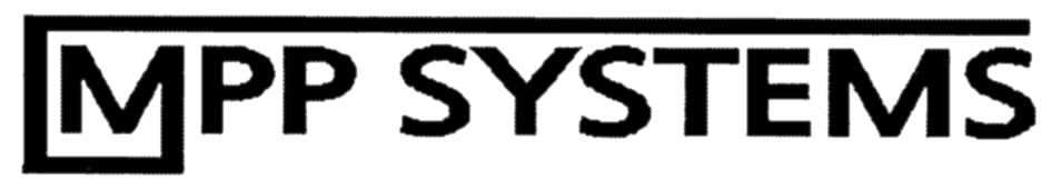 Trademark Logo MPP SYSTEMS