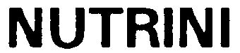 Trademark Logo NUTRINI