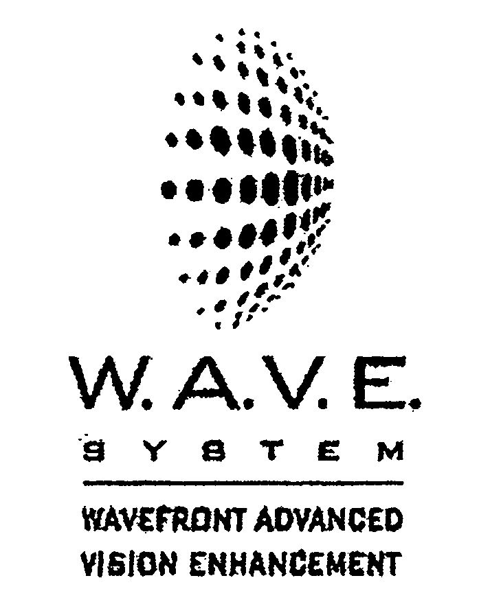 Trademark Logo W.A.V.E. SYSTEM WAVEFRONT ADVANCED VISION ENHANCEMENT