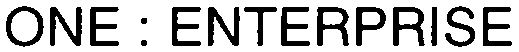 Trademark Logo ONE : ENTERPRISE