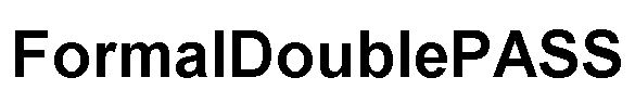  FORMALDOUBLEPASS