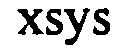 Trademark Logo XSYS