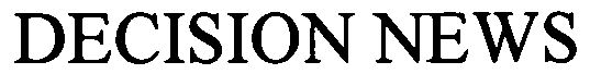 Trademark Logo DECISION NEWS