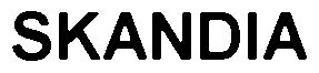 Trademark Logo SKANDIA