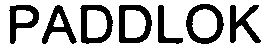 Trademark Logo PADDLOK