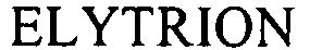 Trademark Logo ELYTRION