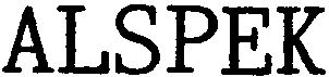 Trademark Logo ALSPEK