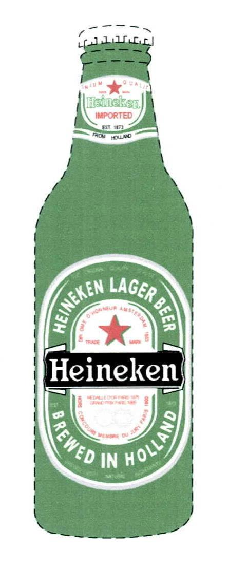  HEINEKEN LAGER BEER BREWED IN HOLLAND