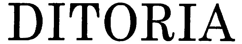 Trademark Logo DITORIA