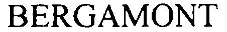 Trademark Logo BERGAMONT