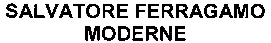 Trademark Logo SALVATORE FERRAGAMO MODERNE