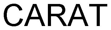 Trademark Logo CARAT
