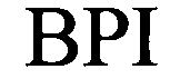 Trademark Logo BPI