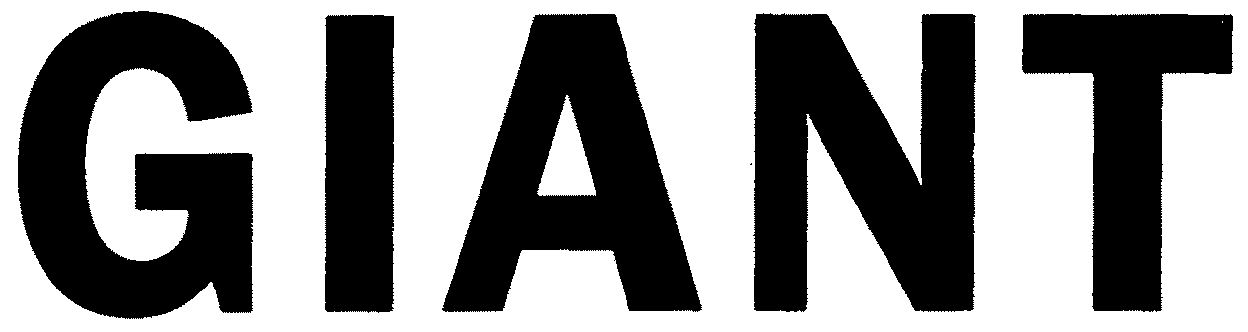 Trademark Logo GIANT