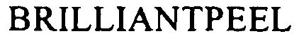 Trademark Logo BRILLIANTPEEL