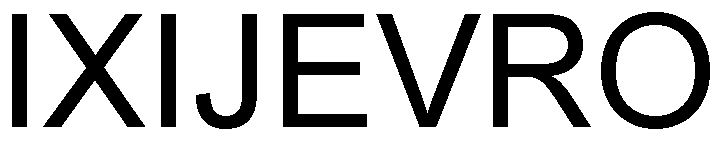 Trademark Logo IXIJEVRO