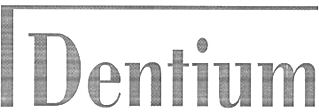 Trademark Logo DENTIUM