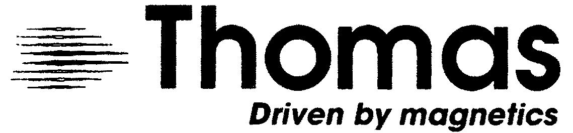 Trademark Logo THOMAS DRIVEN BY MAGNETICS