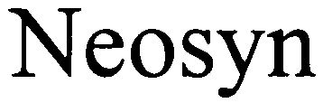 Trademark Logo NEOSYN