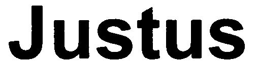 Trademark Logo JUSTUS