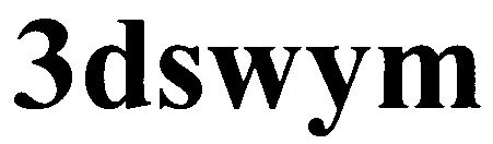 Trademark Logo 3DSWYM