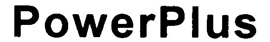 Trademark Logo POWERPLUS