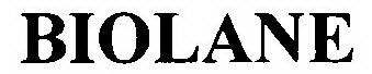Trademark Logo BIOLANE