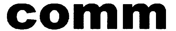 Trademark Logo COMM
