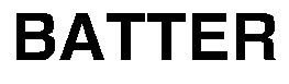 Trademark Logo BATTER