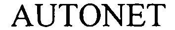 Trademark Logo AUTONET