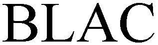Trademark Logo BLAC