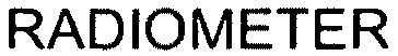 Trademark Logo RADIOMETER