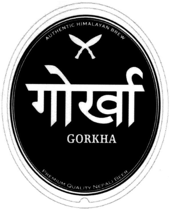 Trademark Logo GORKHA AUTHENTIC HIMALAYAN BREW PREMIUM QUALITY NEPALI BEER