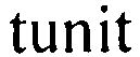 Trademark Logo TUNIT