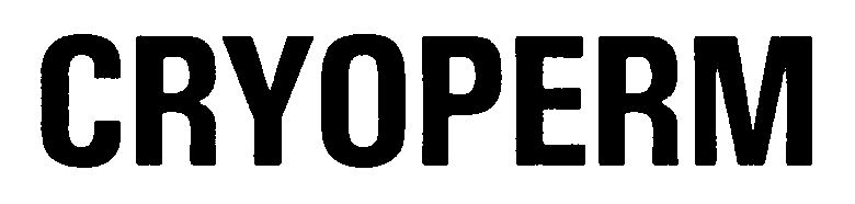 Trademark Logo CRYOPERM