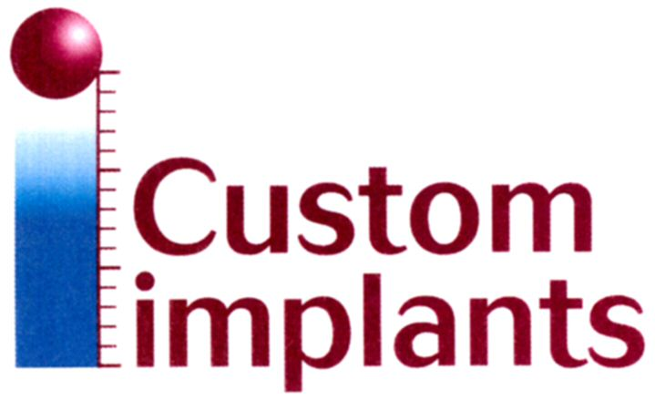 Trademark Logo CUSTOM IMPLANTS