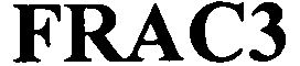 Trademark Logo FRAC3